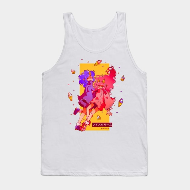 Ice-cream Oni Tank Top by Chofy87